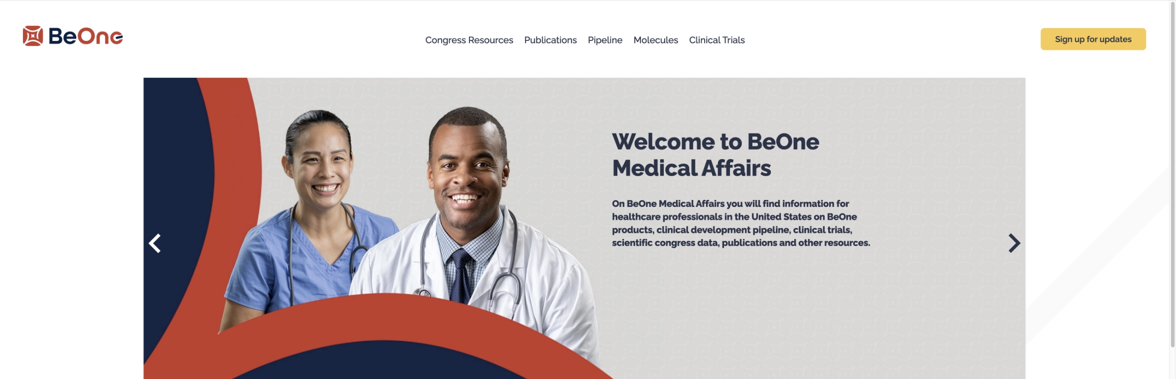 Homepage of Beimedplus US website