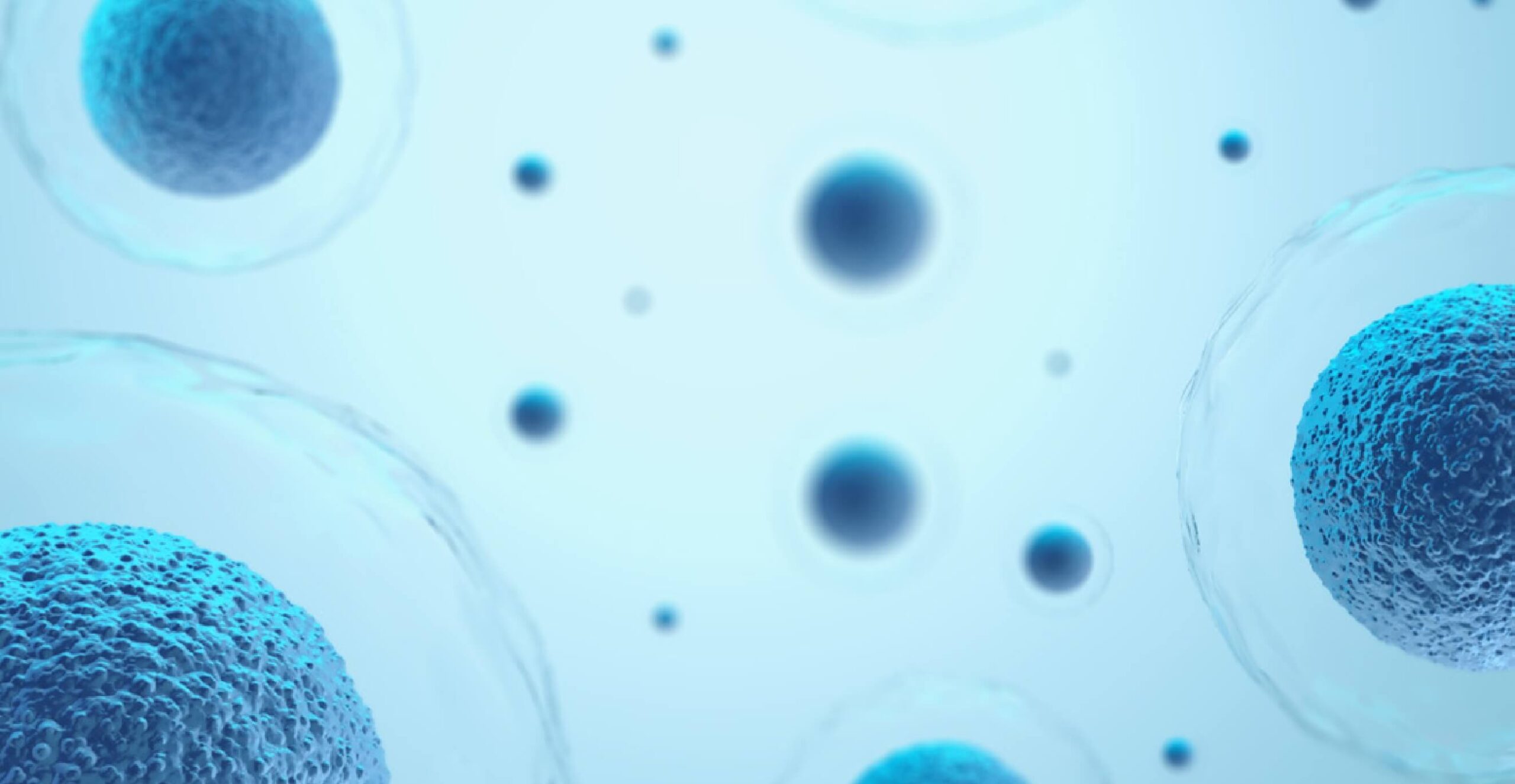  Stylised blue cellular pattern. 